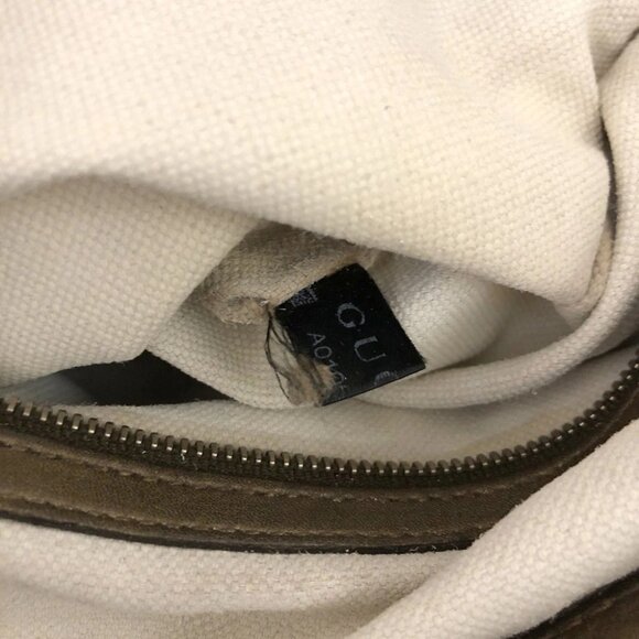 GUCCI GG Logo Canvas Leather Shoulder Tote Bag Brown/2BH2464 - Picture 11 of 12